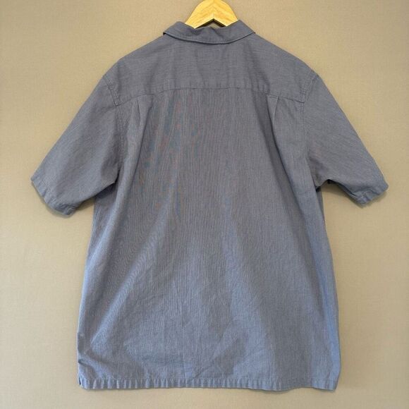 Columbia Grey Button Up Shirt Solid Print Mens Size Large Outdoors - Picture 5 of 11
